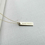 Vertical Bar Stamped Necklace