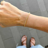 Ribbed Bead Bracelet