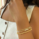 Two Tone Bracelet Stack
