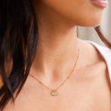 Satellite Initial Necklace