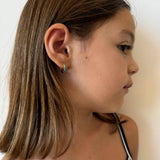 Turquoise Huggie Hoops