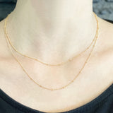 Satellite Chain Necklace - 14k Gold Filled