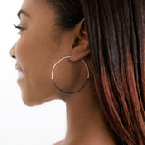 Half Moon Hoops - Sterling Silver