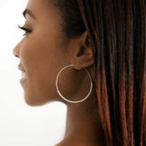 Half Moon Hoops - Sterling Silver