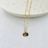 Gold Filled Satellite Initial Necklace