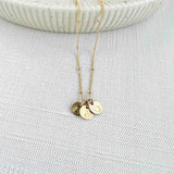 Gold Filled Satellite Initial Necklace