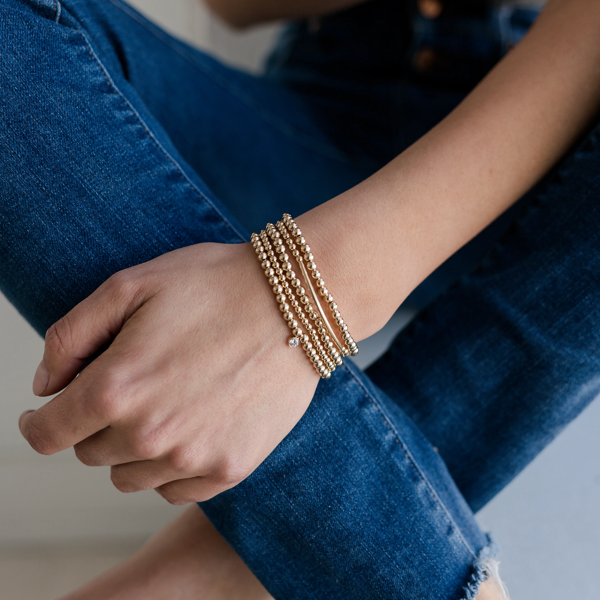 Halo Pearl Bracelet