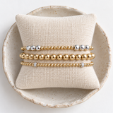 Two Tone Bracelet Stack