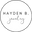 logo of Waterproof + Tarnish Free Jewelry Handmade in LA | Hayden B. Jewelry