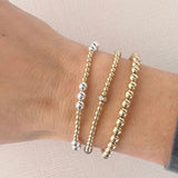 Two Tone Bracelet Stack